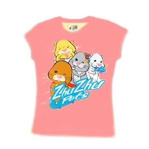 Zhu Zhu Pets Group Youth Girls T-Shirt