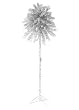 Tropical 6.5' Pre-Lit Silver Tinsel Palm Tree Luau Christmas Tree