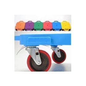 16 Green Multi-Terrain Caster Scooter Board (Set of 6) by 