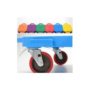 16 Red Multi-Terrain Caster Scooter Board (Set of 6) by 