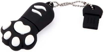 SUSAND High Speed Animal Series 64GB capacity Premium Paw Shape USB Flash Memory Drive(Black Paw)
