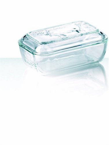BHL Glass Cow Butter Dish With Lid