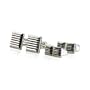 Slotted Sterling Silver Overlay Men's Formal Set