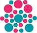 Set of 30 - Turquoise / Hot Pink Circles Polka Dots Vinyl Wall Graphic Decals Stickers