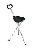 `Cane Seat w/Plastic Grip Provides a comfortable seat to rest on when open and a sturdy support can