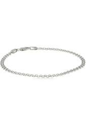 Italian Sterling Silver Bismark Bracelet, 7.5"