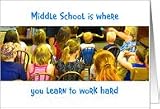 Back to School, Middle School, Children Sit in Antique School Chairs Card