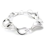 ELLE Jewelry Petal Sterling Silver Bracelet, 7