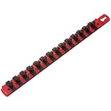 TEKTON 1882 3/8-Inch Drive Socket Holder and Organizer with 14 Clips