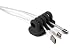 Quirky Cordies Desktop Cable Management for power cords and charging accessory cables (Gray)