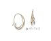 Ed Levin Sterling & Gold Double Oval Earrings