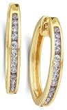 1/2ctw Diamond Hoops