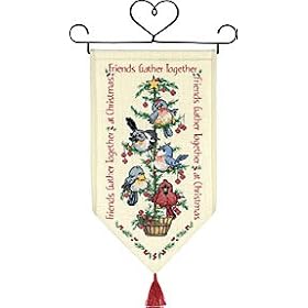 Banners Friends Gather Counted Cross Stitch Kit 14" Long