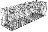 Live Animal Trap: Cat or Rabbit with Collapsible Double Door
