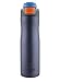 AVEX Brazos AUTOSEAL Water Bottle, Midnight Blue/Stainless Steel, 24-Ounce