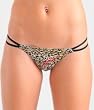 Ed Hardy Leopard Print Foil Satin Touch G String
