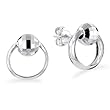 Sterling Silver Small Doorknocker Earrings