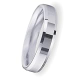 4.00 Millimeters High Polished Palladium 950 Contemporary Wedding Band Ring, Comfort Fit Style SE29-626PD, Finger Size 7