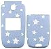 Blue / White Star - Nokia 6101 6102 6102i Faceplate Cell Phone Cover
