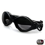 Bobster Eyewear BUGEYE GOGGLES SMK Goggles Bugeye BLK Smoke LensBlack Frame Goggles with Smoke Lenses - BA001