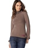 DKNY Jeans Long-Sleeved Pintucked Jersey Turtleneck