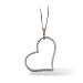 1/4 ct dtw curved heart pendant
