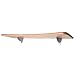 Ara Concave Shelf Kit - Beech/ Silvertone (32x10")