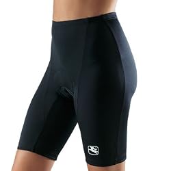 Giordana 2007 Womens Lusso 6 Panel Cycling Shorts (GI-WSHT-SOLI-610W) - Black