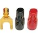 Metra #10 Gold Large Gauge Spade Terminals - 8 Gauge, 20 Pack - Model GSTB1 Mobile In...