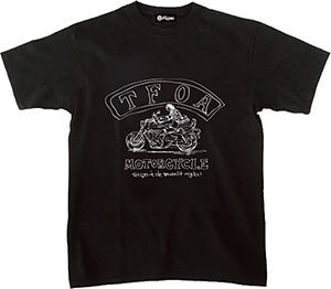 クローズ＆WORST バイクショップ藤木 BSF×TFOA Moonlit night Ｔシャツ/ブラック-L(河内鉄生)