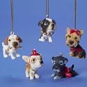 THE DOG Artlist - 2'' Mini Holiday Ornaments - Boston Terrier, Chihuahua, Jack Russell, Schnauzer & Yorkie