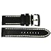 22mm Black Heavy duty Saddle Calf Watch Strap