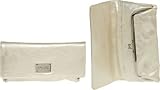 KENNETH COLE REACTION Patent Crinkled Fold-Over Clutch [187829/899], Vanilla Pearl