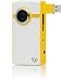 Flip Ultra Pocket-Camcorder (2-fach digital Zoom, 5,1 cm (2 Zoll) Display, 4 GB Flash Memory) weiß/gelb