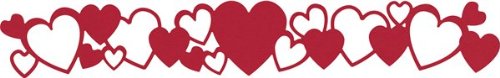Hearts #2 Border Scrapbooking Die Cuts