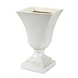 Square urn large in cream