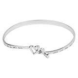 Sterling Silver A Mother Holds Her Child's Hand For A Short While And Their Hearts Forever Double...