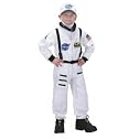 Jr. Astronaut Suit with Embroidered Cap, White, size 2/3
