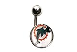 Navel Belly Button Ring Miami Dolphins