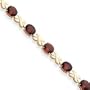 14k 8x6mm Oval Citrine bracelet - Box Clasp - JewelryWeb