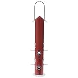 UPC 078978003927 product image for Perky-Pet 392 Red Metal Tube Wild Bird Feeder | upcitemdb.com