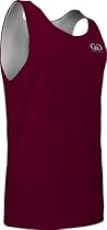 Men's Tank Top Jersey-Uniform is Reversible to White-Great for Basketball, Football, Soccer, Lacrosse, and Practices-Colors available in Black, Green, Royal, Red, Navy and More-Sizes SM-XXXL (Small, Maroon/White)
