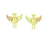10k yellow-gold Black Hills Gold Angel Earrings