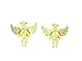 Jewelry : 10k yellow-gold Black Hills Gold Angel Earrings