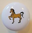 Horse Equestrian Ceramic Cabinet Drawer Pull Knob