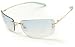 Fendi Sunglasses Sun 260 FS260 Golden Sky Rimless Gold Frame with Blue Gradient Lenses