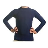 Beach Depot UPF 50+ Kid's Long Sleeve Rash Guard Shirt - Navy XL