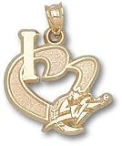 Washington Wizards I Heart Logo 3/4 Charm/Pendant