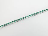 Ladies 2.00ct Emerald Tennis Bracelet