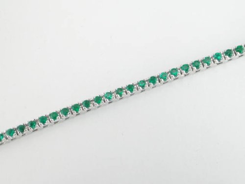 Ladies 2.00ct Emerald Tennis Bracelet